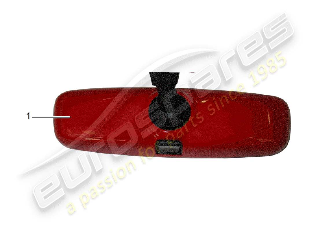 porsche 2013 (tequipment 98x/99x) rear view mirror inner part diagram