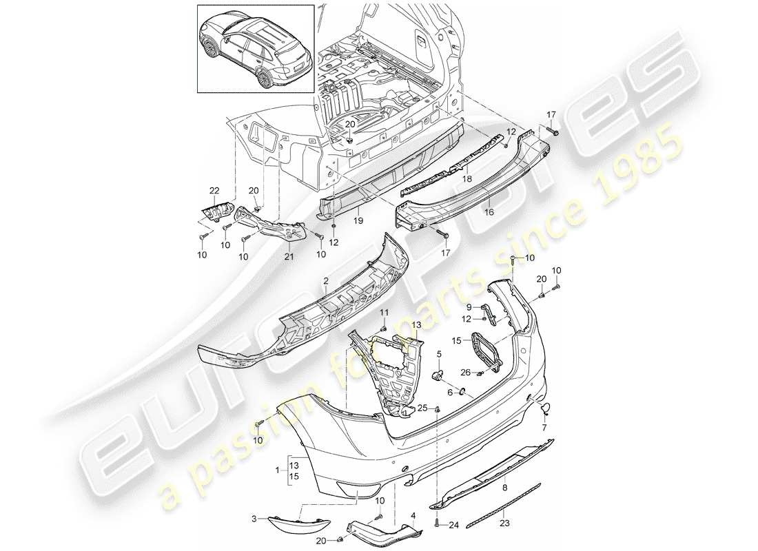 porsche 2012 (cayenne e2 92a) lining part diagram