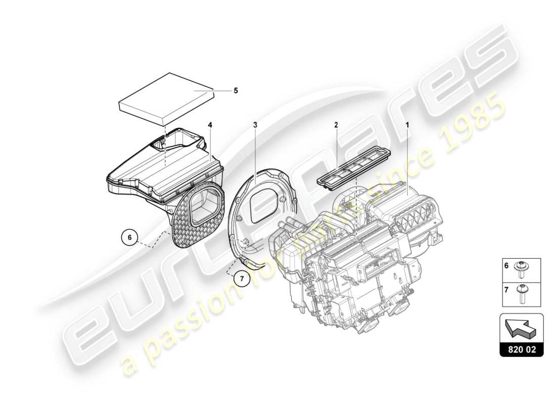 lamborghini centenario roadster (2017) air conditioning parts diagram