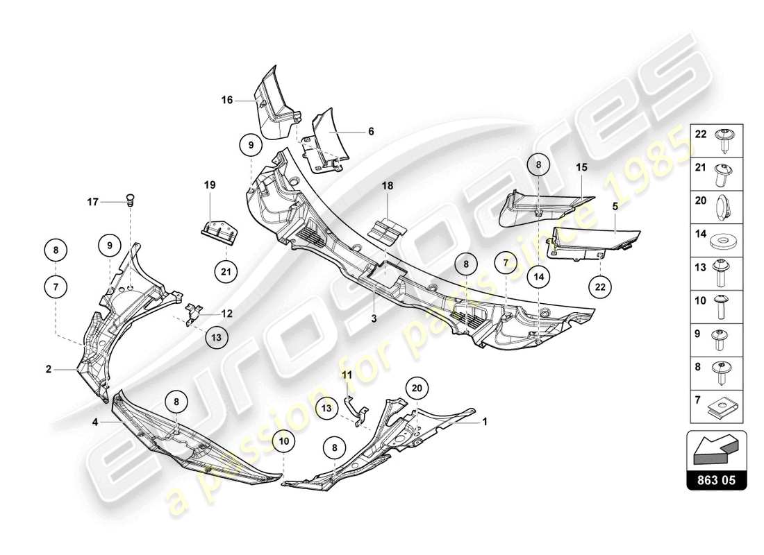 lamborghini lp700-4 roadster (2013) luggage comp. floor covering part diagram