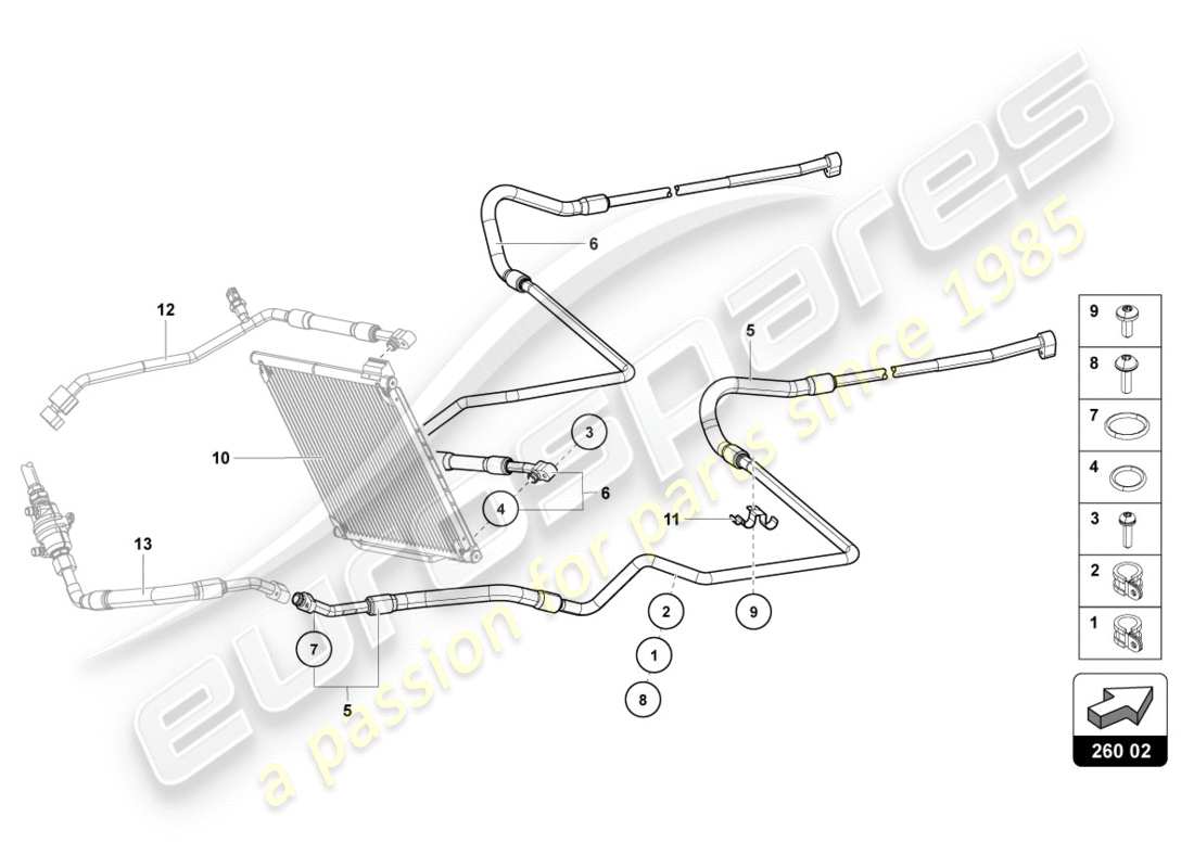 lamborghini centenario roadster (2017) air parts diagram