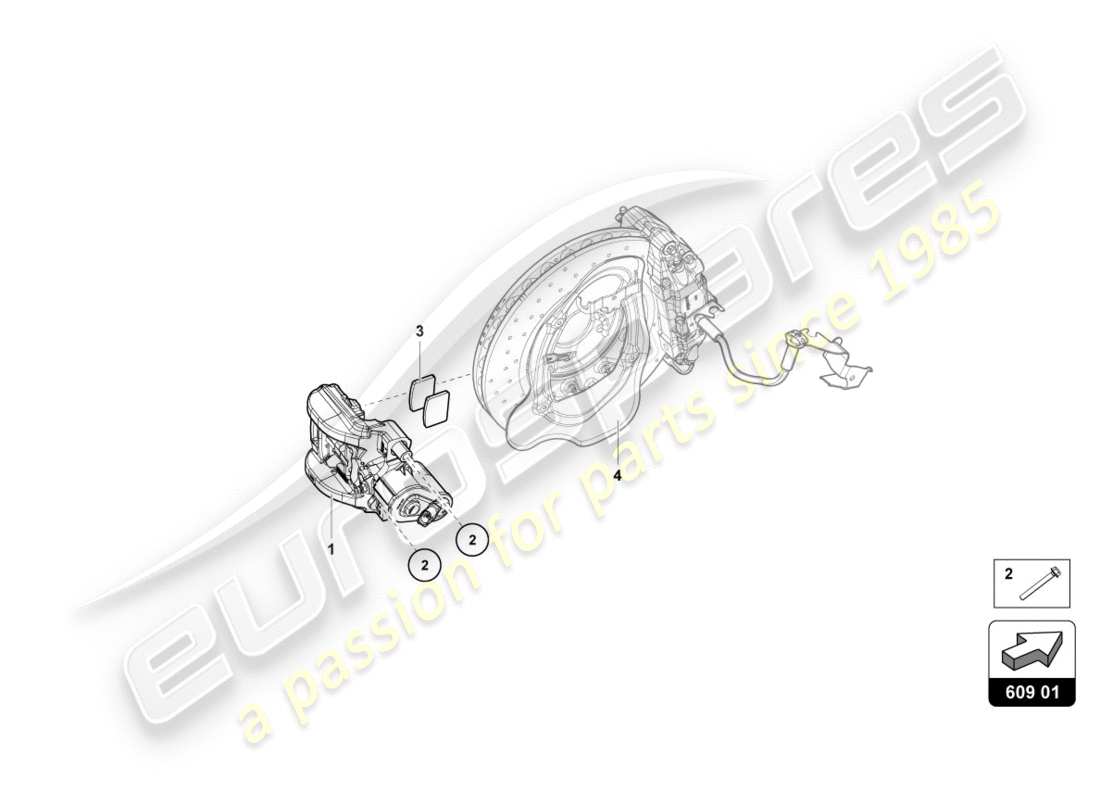 lamborghini lp580-2 spyder (2018) for parking brake part diagram