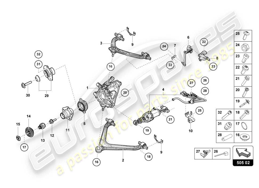 lamborghini 2020 (evo coupe) guide part diagram