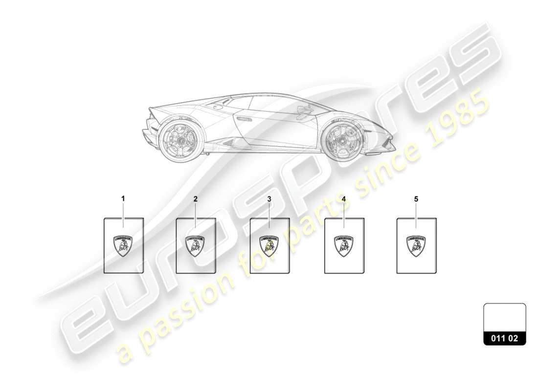 lamborghini lp580-2 spyder (2016) vehicle wallet parts diagram