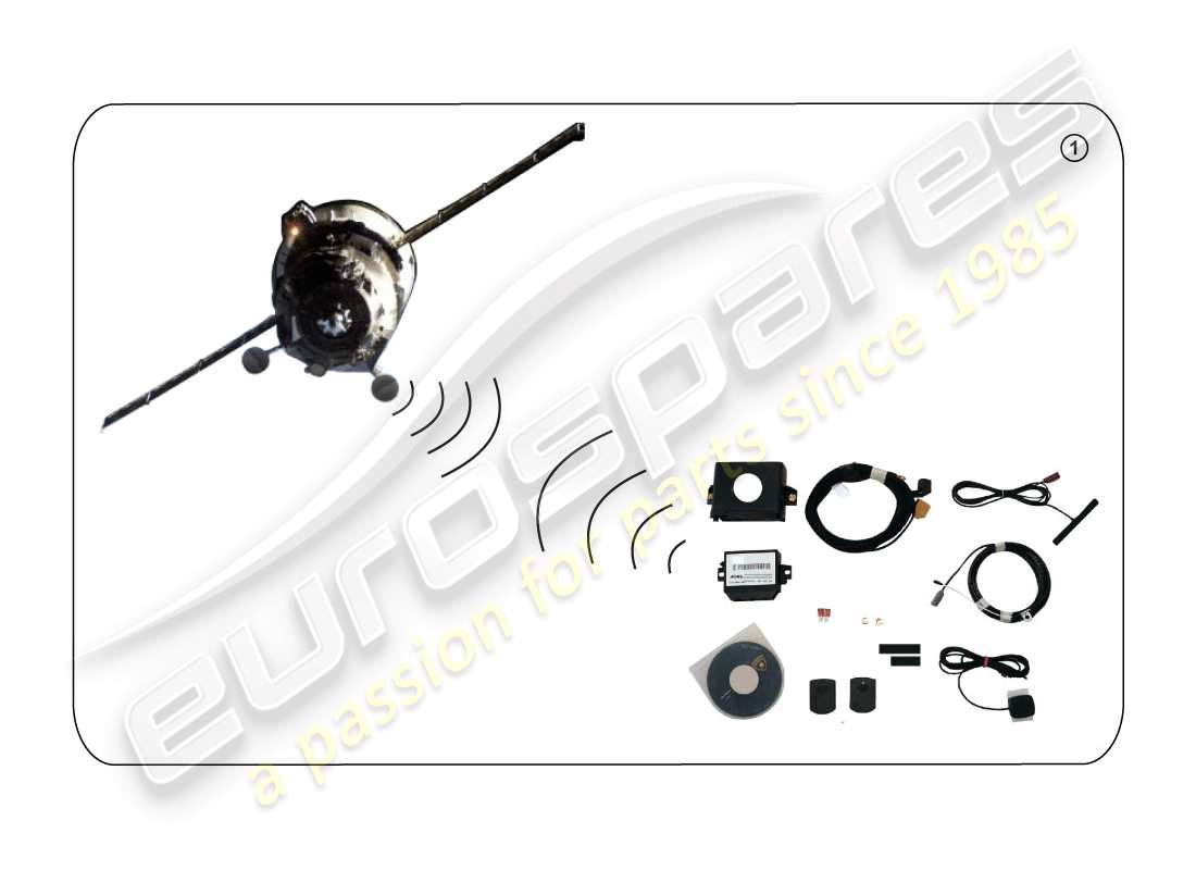lamborghini accessories (lp610-4 spider) installation kit for mobile navigation system -gps- part diagram