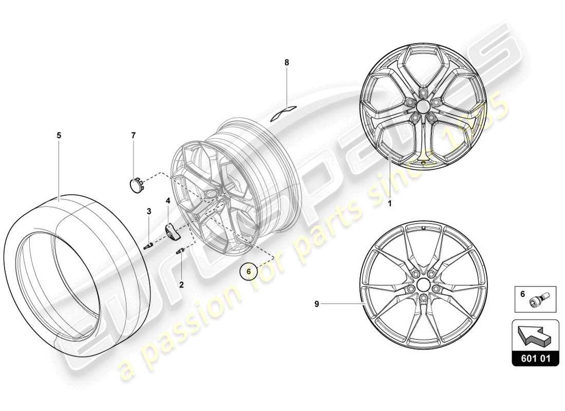 lamborghini 2014 (lp720-4 coupe 50) wheels/tyres part diagram