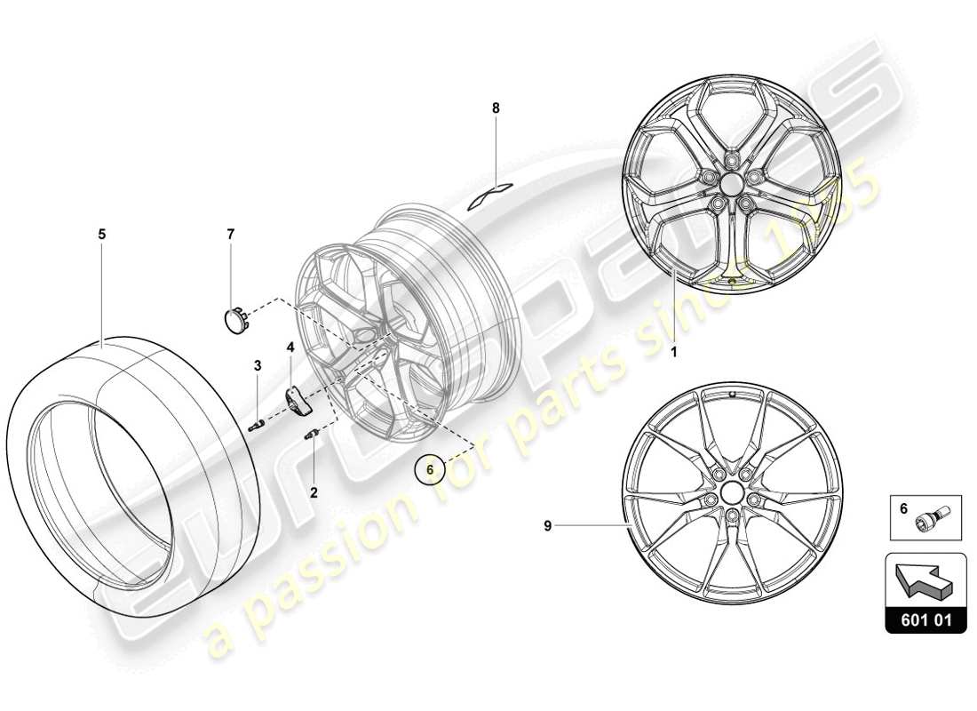 lamborghini lp720-4 coupe 50 (2014) wheels/tyres parts diagram