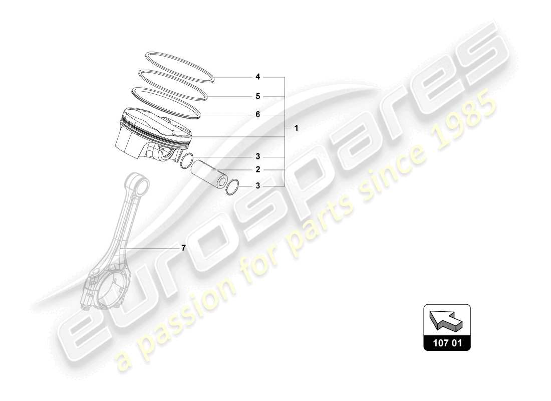 lamborghini lp720-4 coupe 50 (2014) piston parts diagram