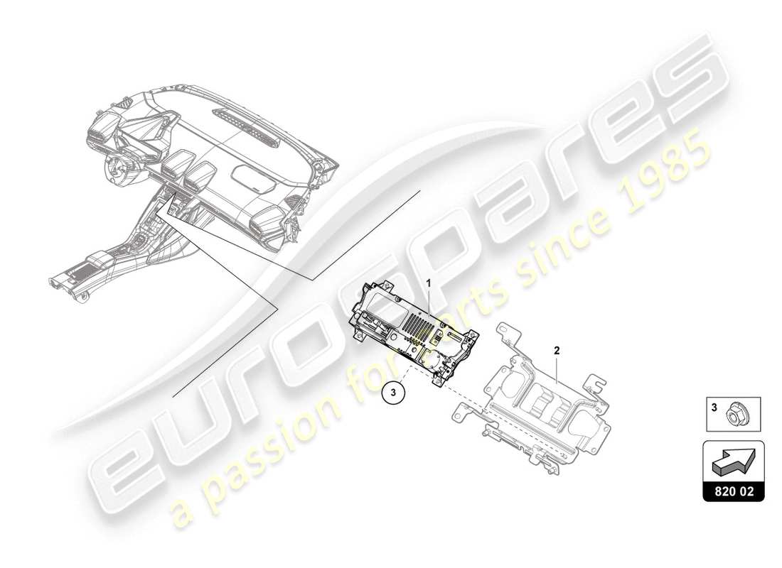 lamborghini evo spyder (2020) control unit for heating part diagram