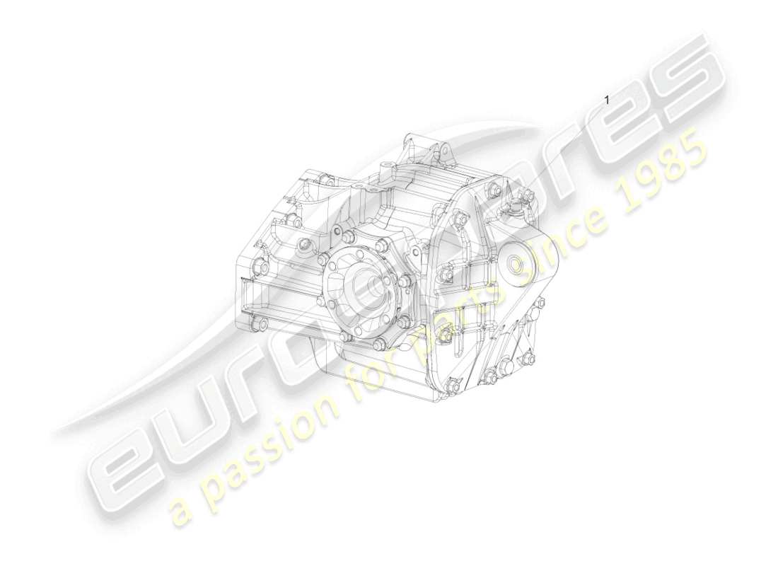 lamborghini murcielago coupe (2005) final drive, complete rear part diagram