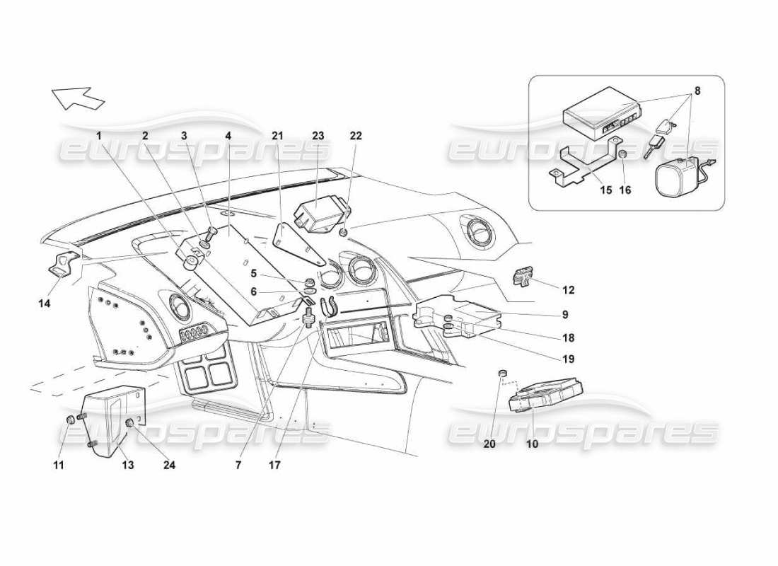 lamborghini murcielago lp670 electrical system part diagram