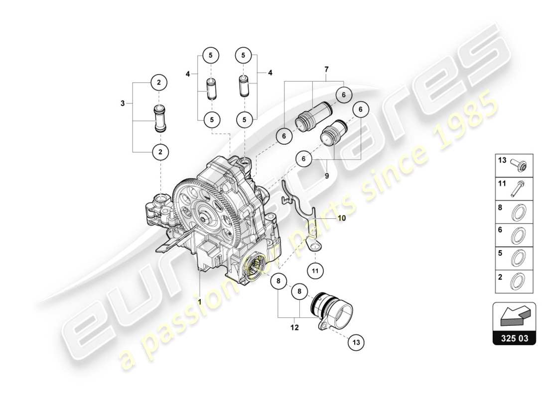 lamborghini lp610-4 spyder (2018) hydraulics control unit parts diagram