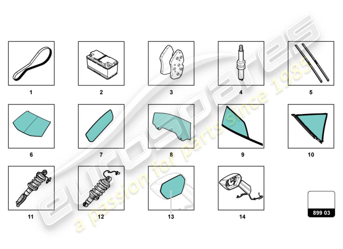 lamborghini performante spyder (2018) for pick part diagram