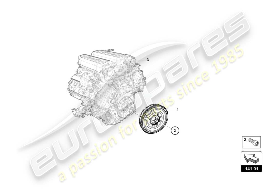 lamborghini performante coupe (2018) dual parts diagram