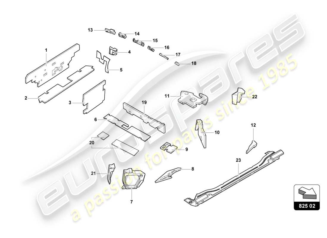 lamborghini lp600-4 zhong coupe (2015) damping parts diagram