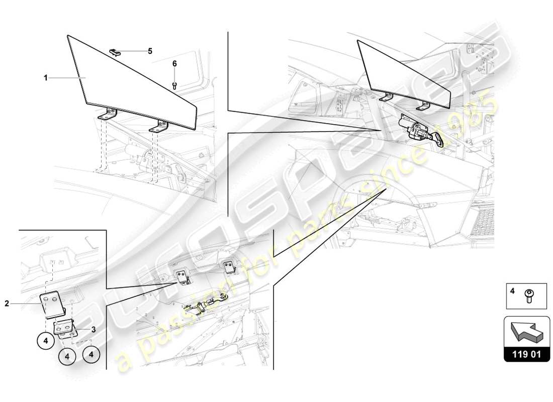 lamborghini 2014 (lp720-4 coupe 50) air control flap part diagram