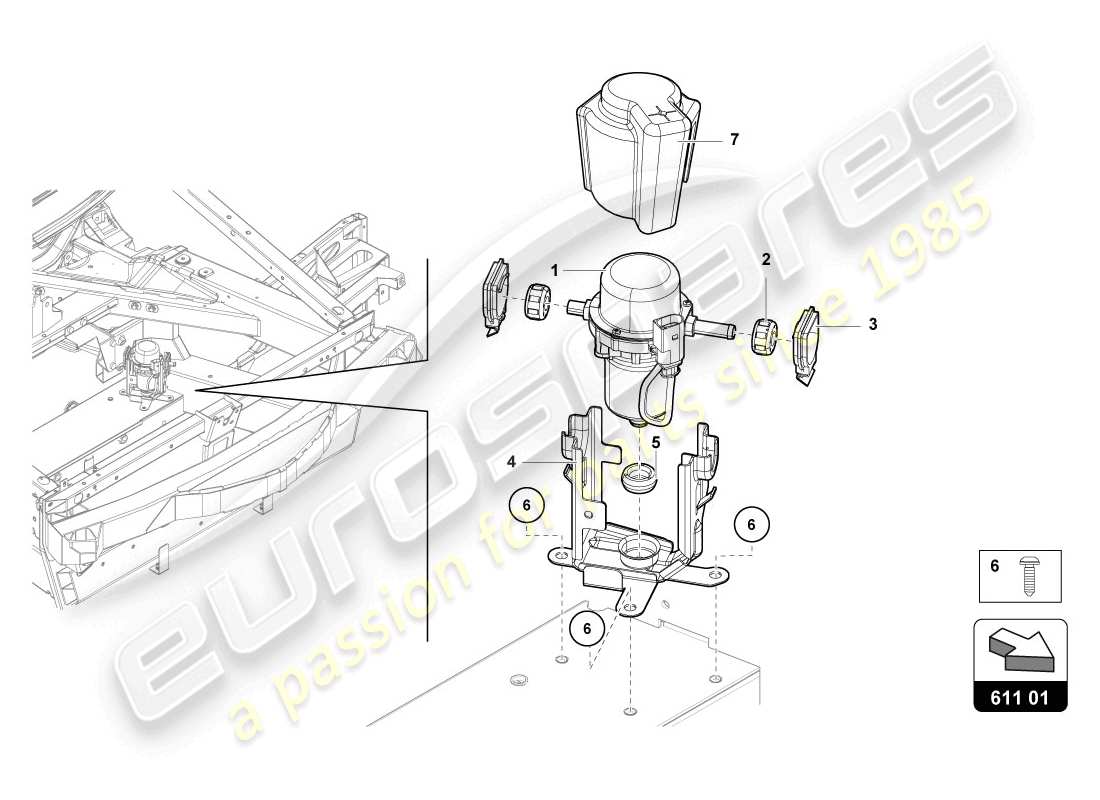 lamborghini 2014 (lp720-4 coupe 50) vacuum pump for brake servo part diagram