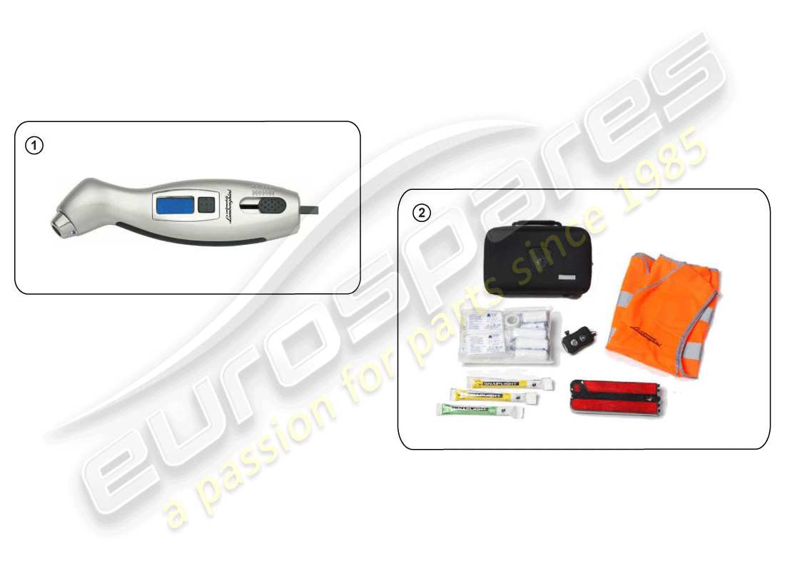 lamborghini huracan lp610-4 coupe (accessories) security equipment part diagram