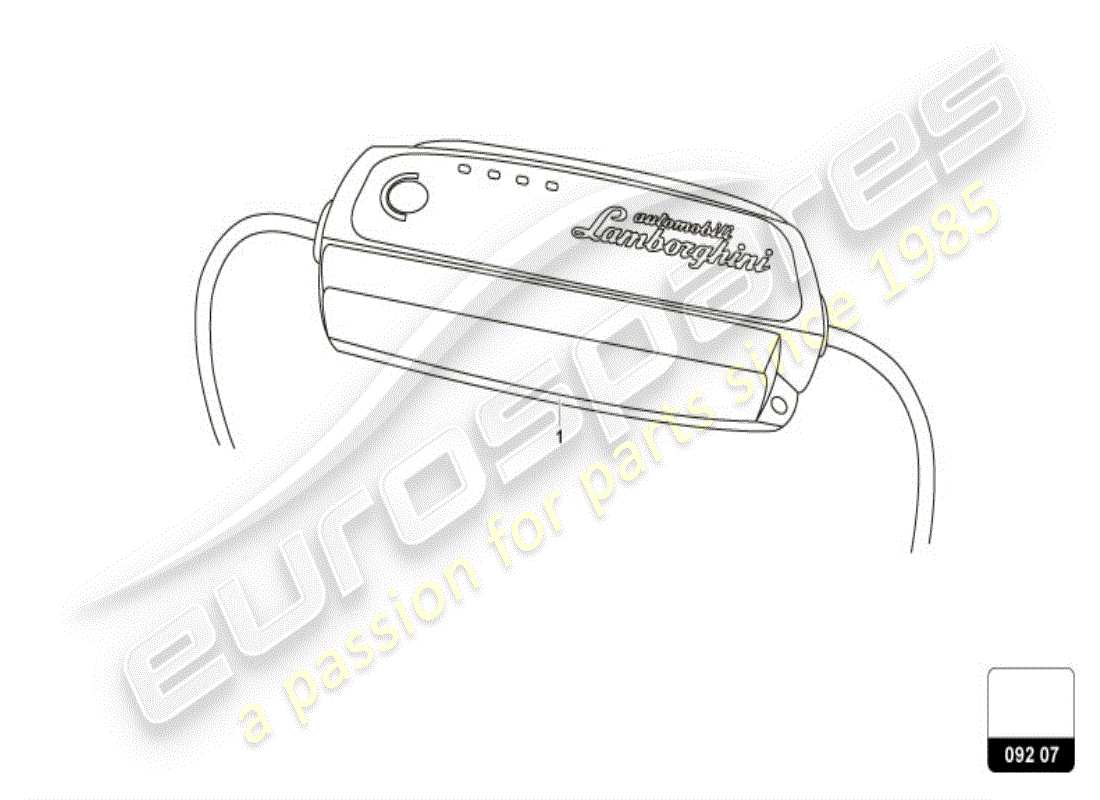 a part diagram from the Lamborghini ACCESSORIES (LP610-4 SPIDER) parts catalogue