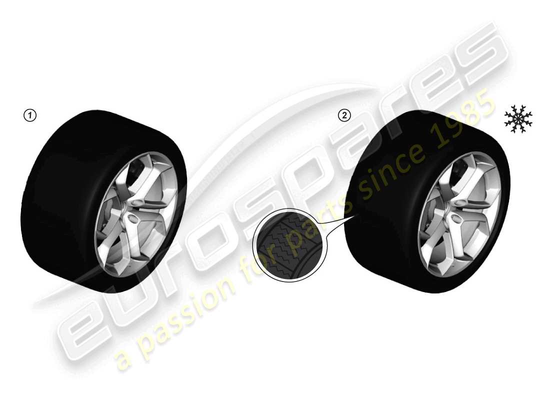 a part diagram from the lamborghini huracan lp610-4 spider (accessories) parts catalogue