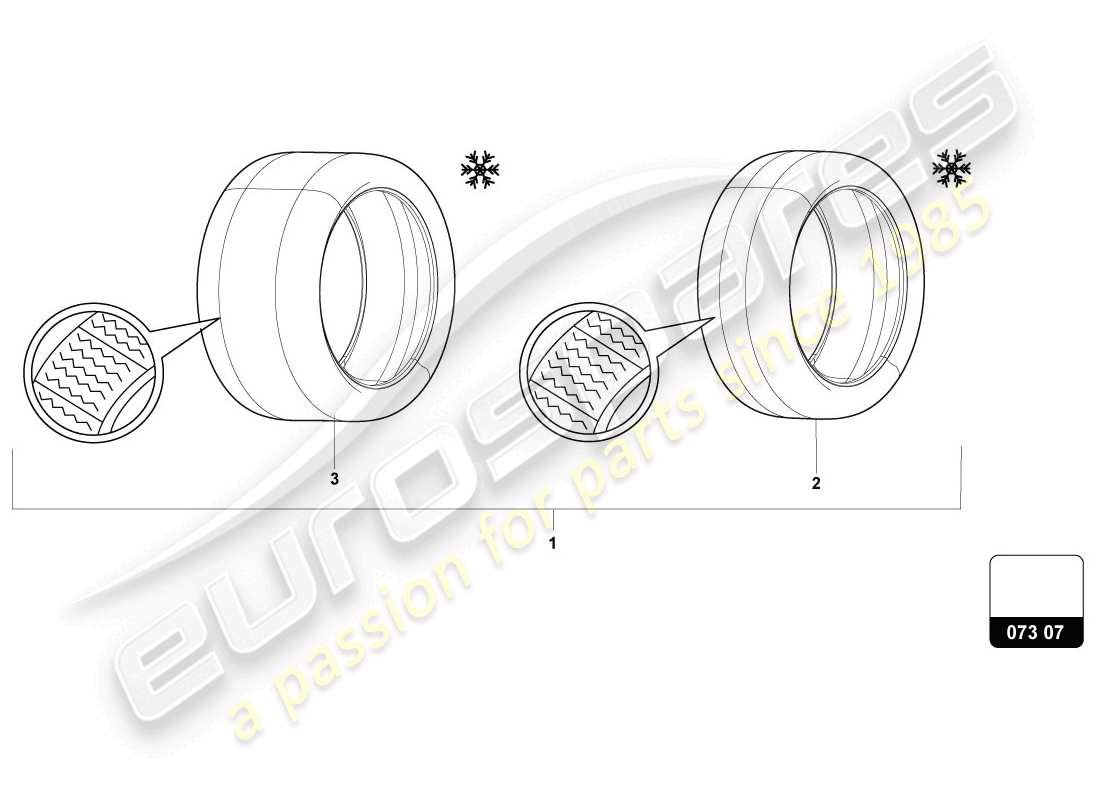 a part diagram from the lamborghini urus (accessories) parts catalogue
