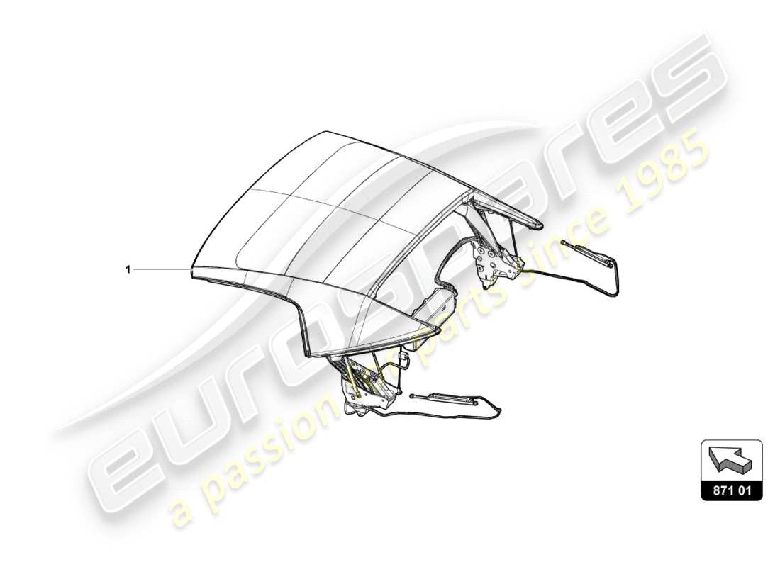 a part diagram from the Lamborghini LP610-4 SPYDER (2016) parts catalogue