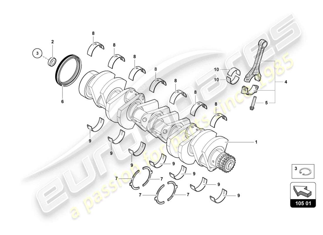 a part diagram from the lamborghini 2017 (lp700-4 coupe) parts catalogue