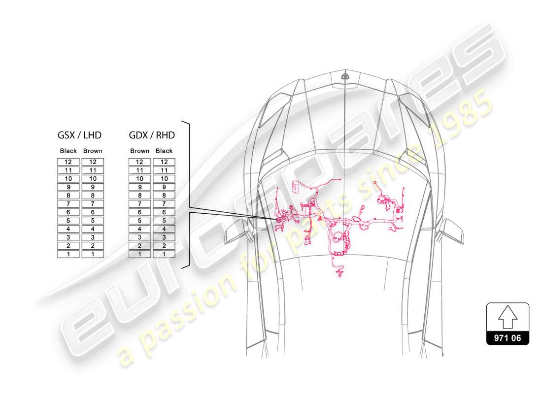 lamborghini sian (2021) fuses parts diagram