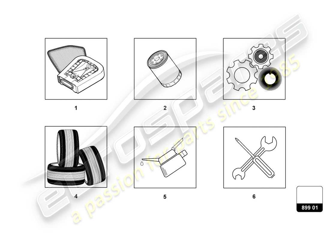 lamborghini evo spyder (2020) service parts parts diagram
