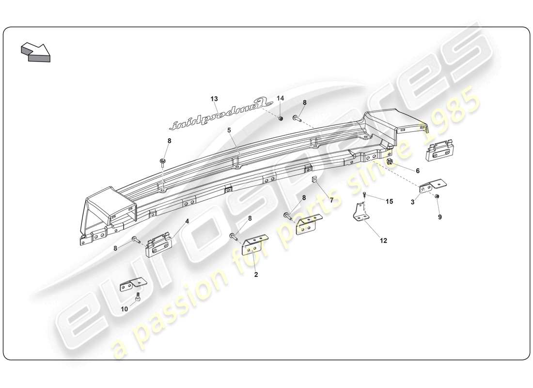 lamborghini super trofeo (2009-2014) body parts diagram