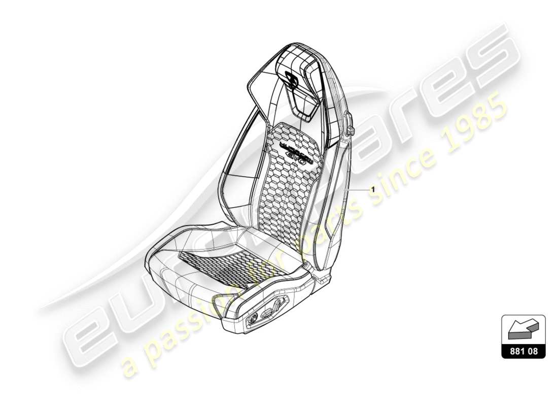 lamborghini 2017 (lp580-2 spyder) seat 'q part diagram