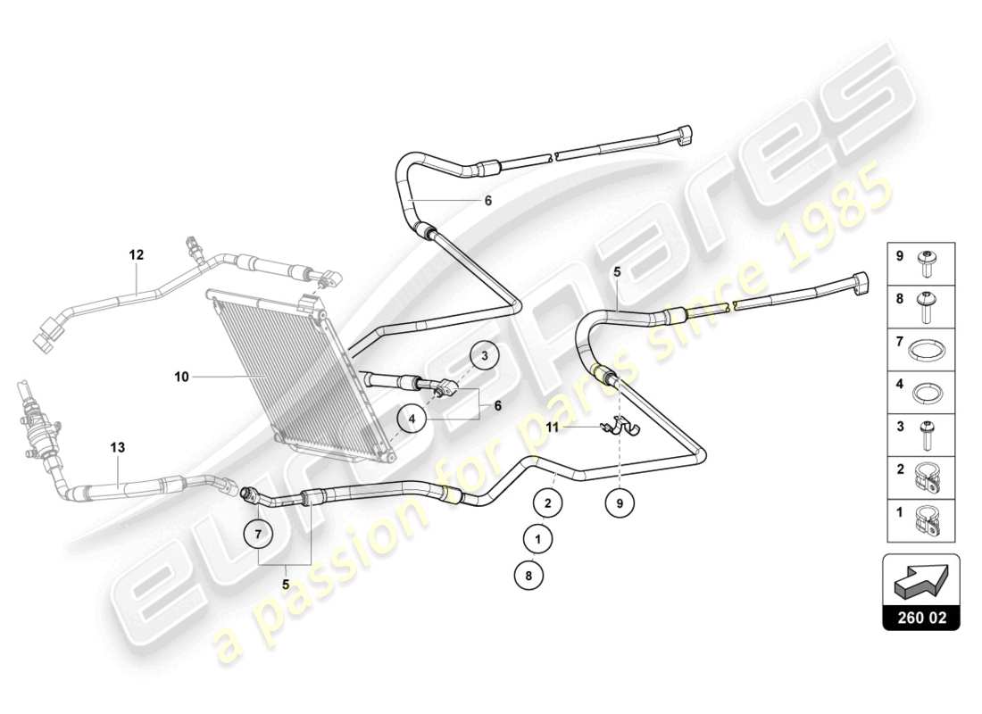 lamborghini 2017 (lp740-4 s coupe) air part diagram