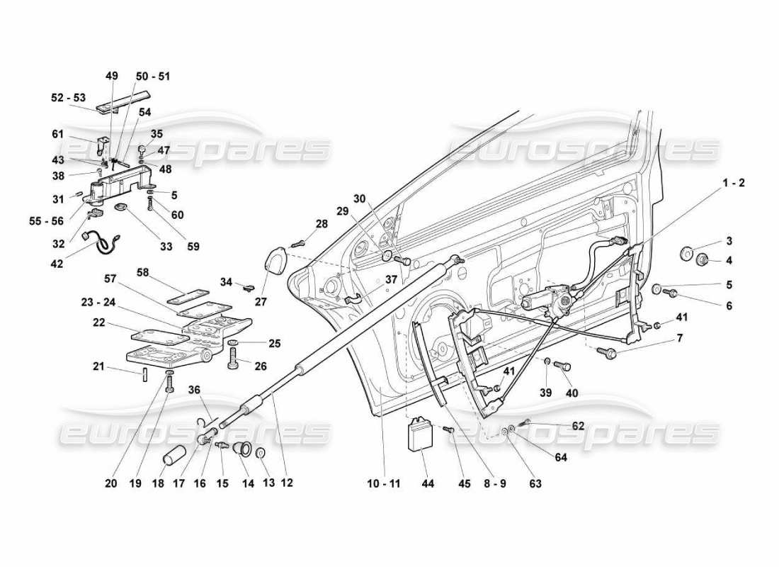 a part diagram from the lamborghini murcielago lp670 parts catalogue