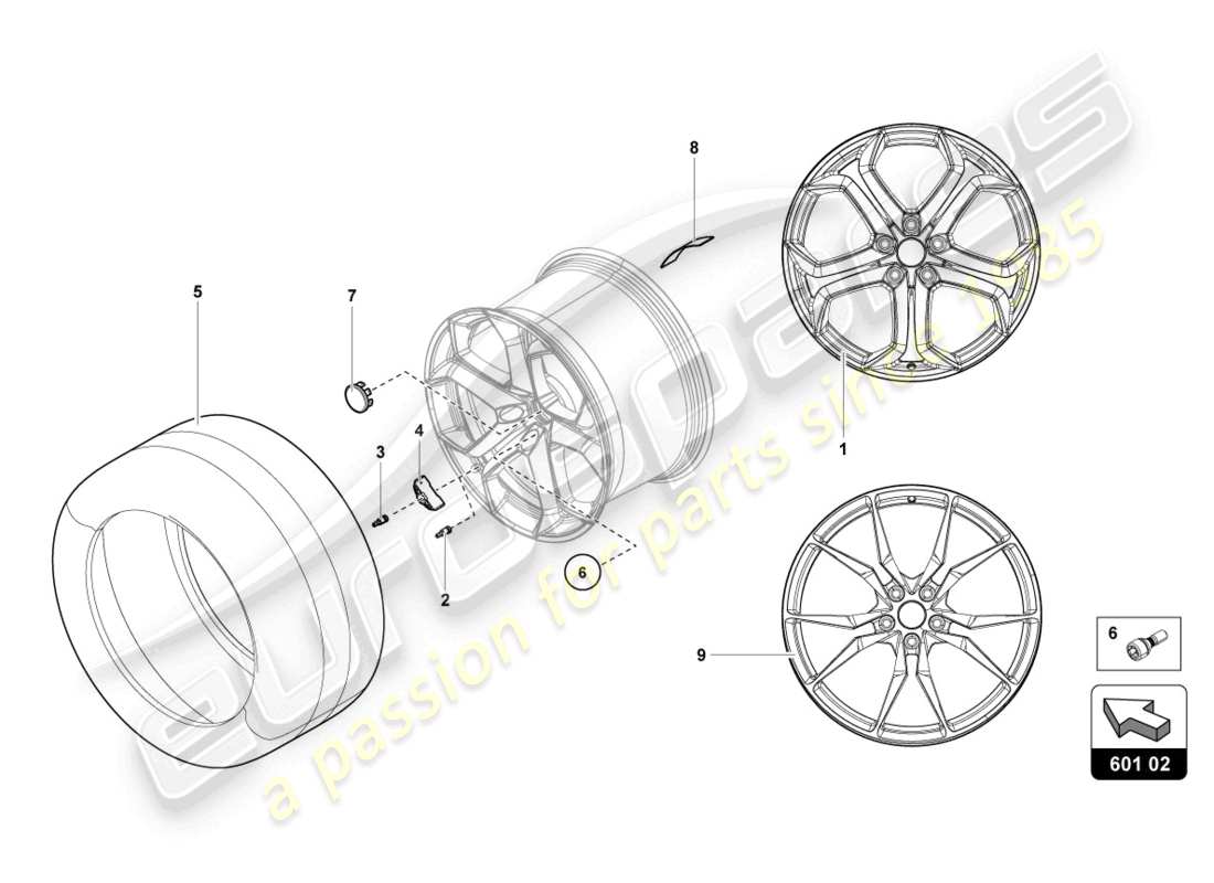 lamborghini 2014 (lp720-4 roadster 50) wheels/tyres rear part diagram