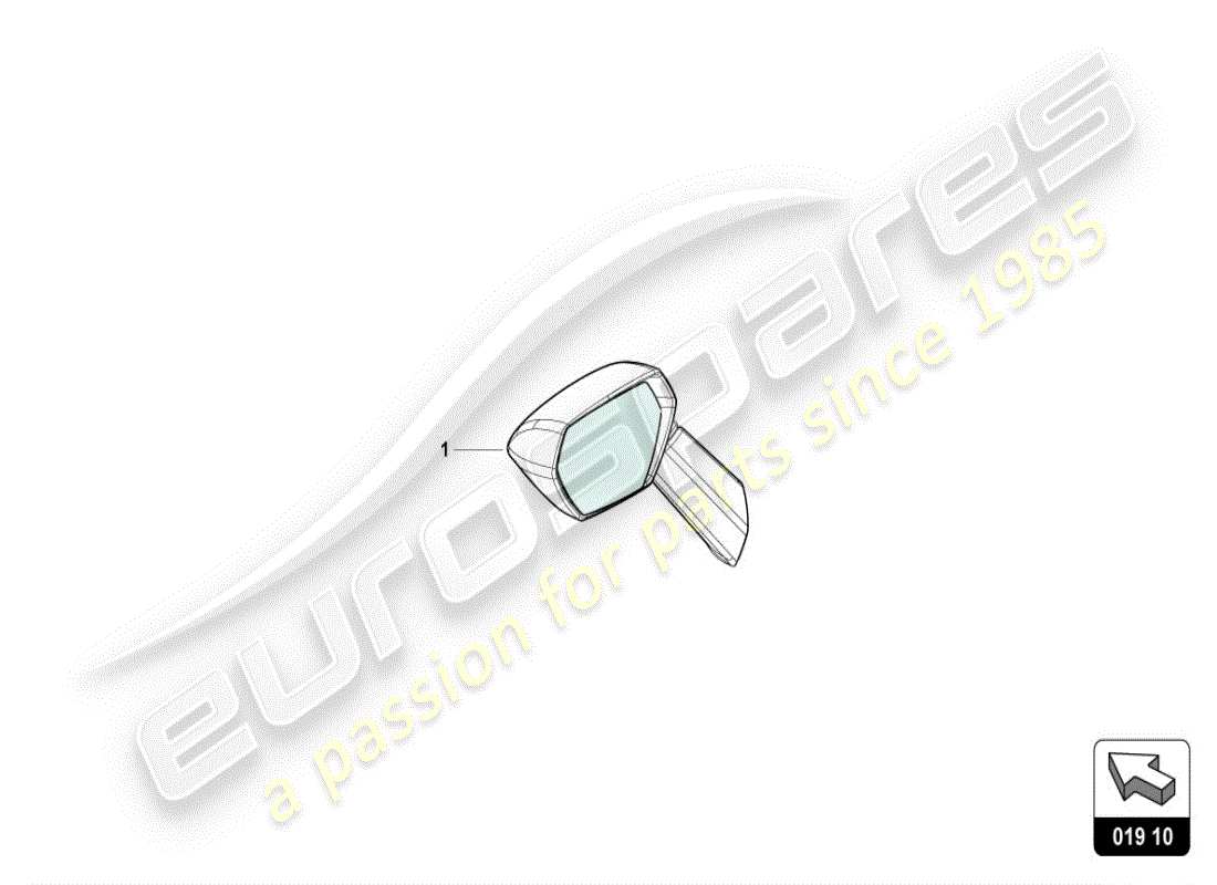 lamborghini accessories (lp610-4 coupe) bag for exterior mirror part diagram