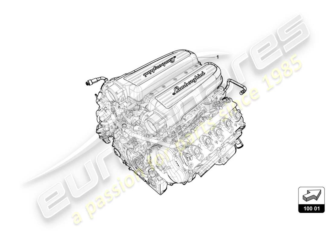 lamborghini 2018 (performante spyder) engine part diagram