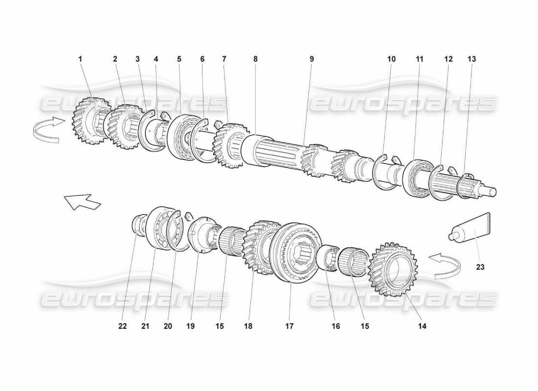 a part diagram from the Lamborghini Murcielago LP670 parts catalogue