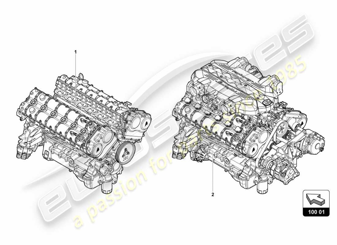 lamborghini centenario roadster (2017) engine parts diagram