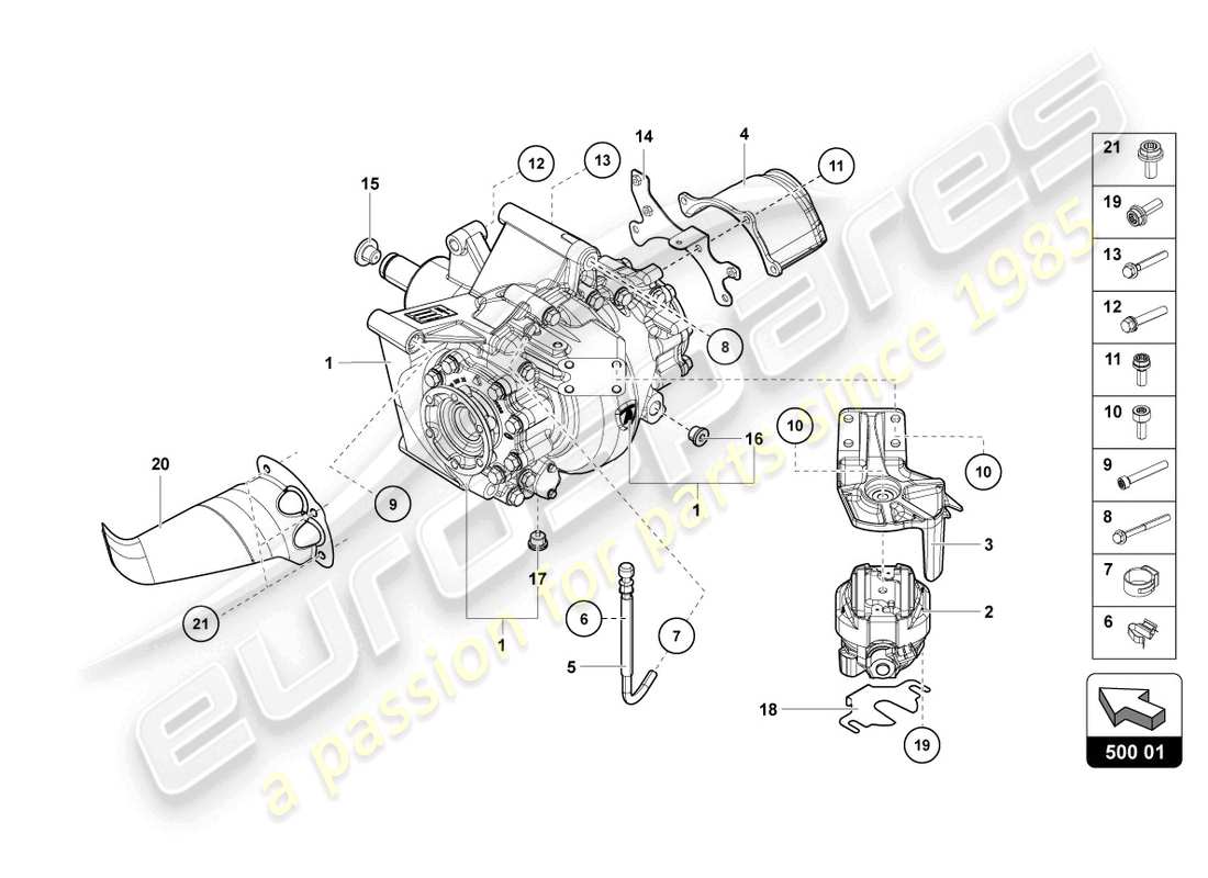 lamborghini 2016 (lp700-4 coupe) differential rear part diagram