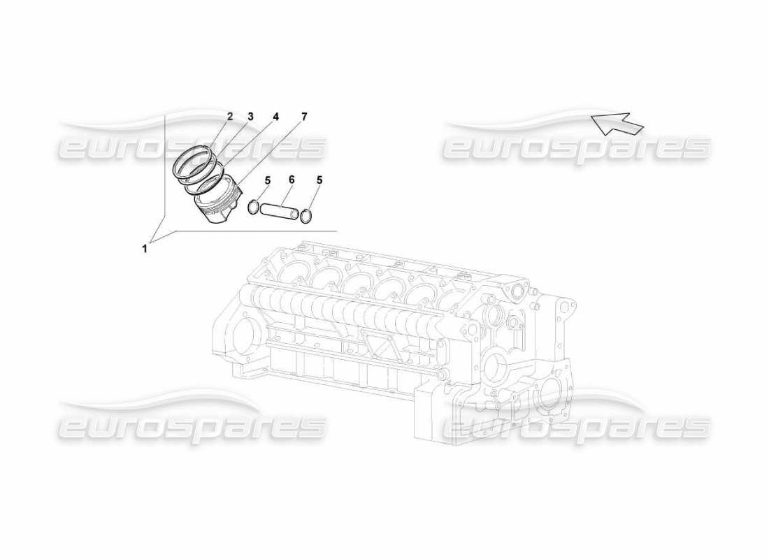 a part diagram from the lamborghini murcielago lp670 parts catalogue