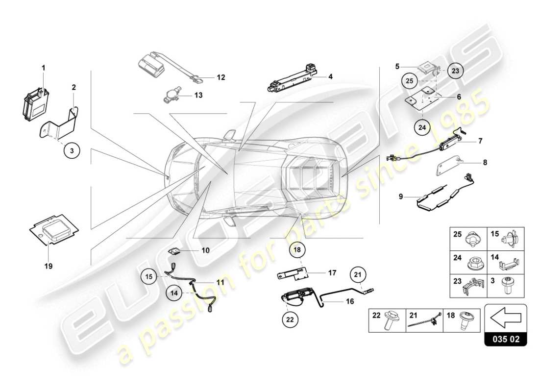 lamborghini lp610-4 coupe (2015) aerial parts diagram