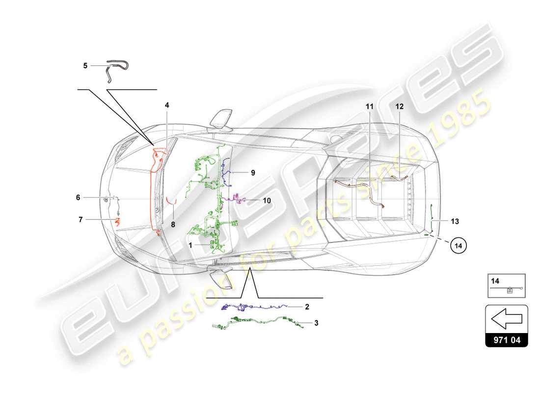 lamborghini evo spyder 2wd (2020) wiring parts diagram