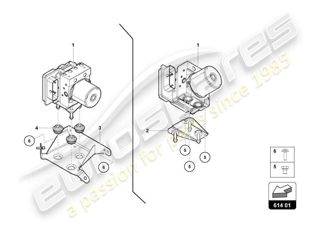 lamborghini lp720-4 coupe 50 (2014) abs unit with control unit parts diagram