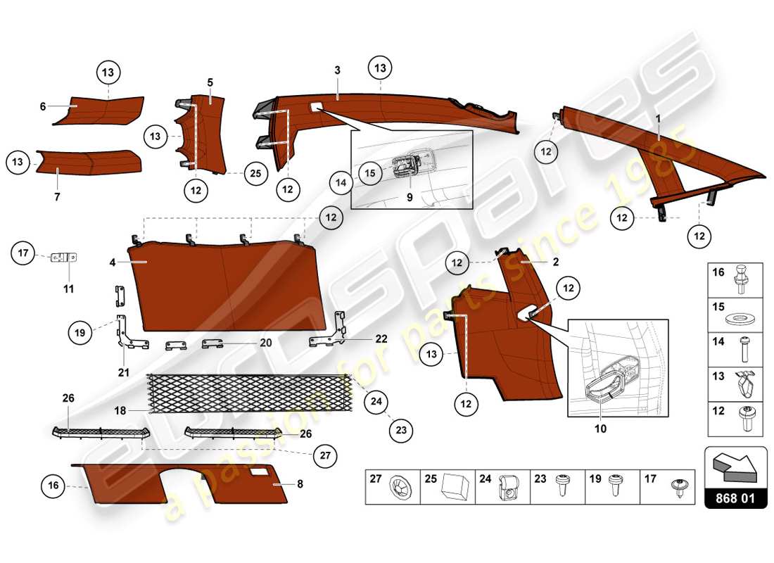 part diagram containing part number 476868571a