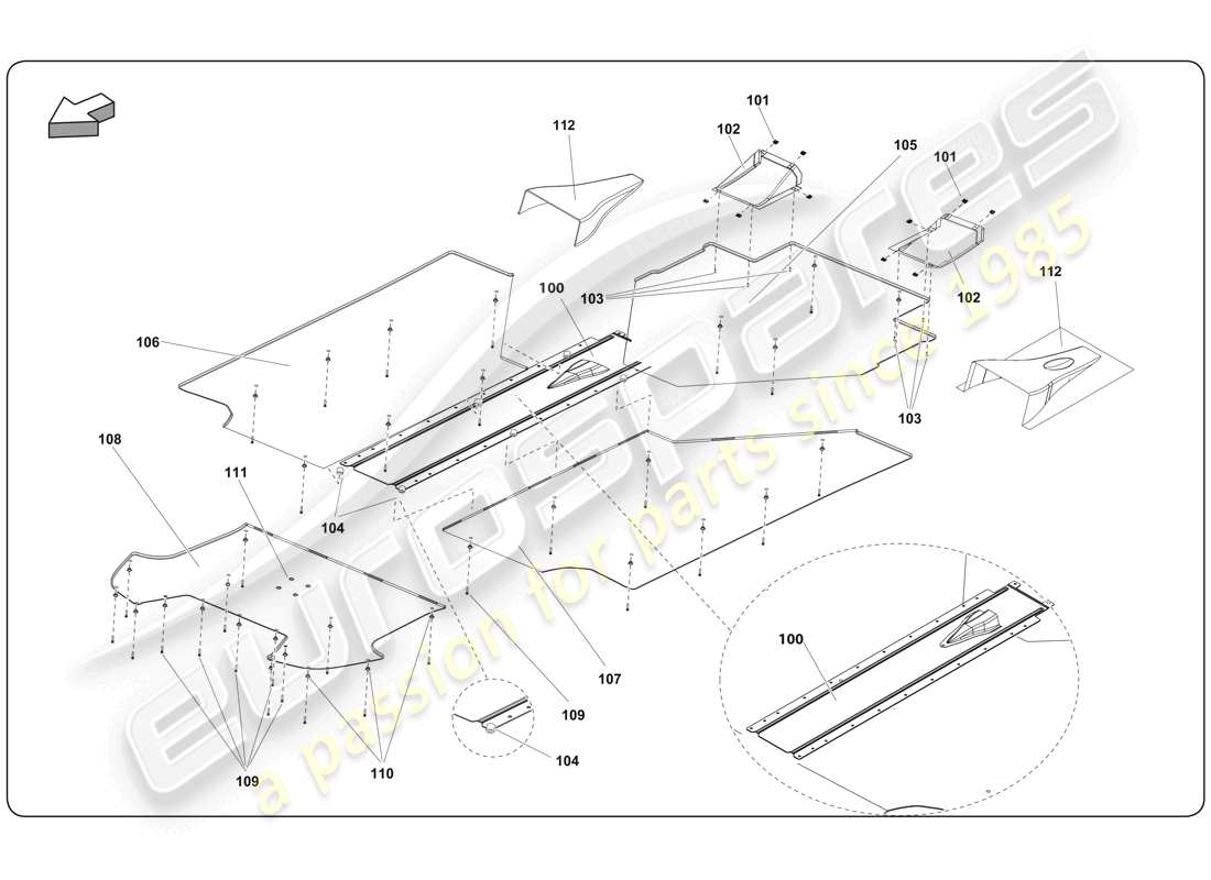 part diagram containing part number n10648601