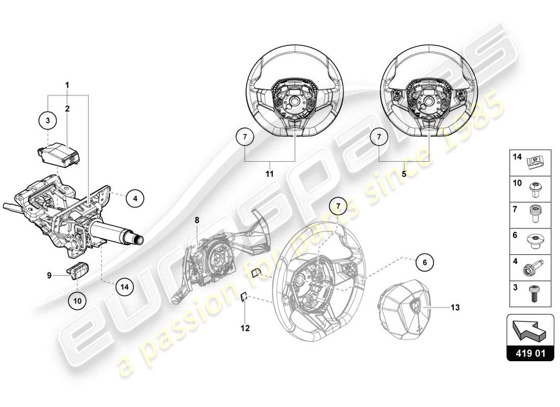 part diagram containing part number 8k0419378