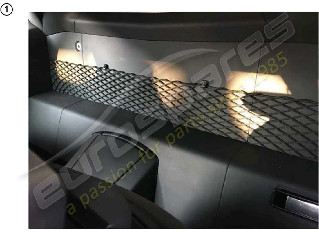 a part diagram from the lamborghini accessories (lp770-4 svj coupe) parts catalogue