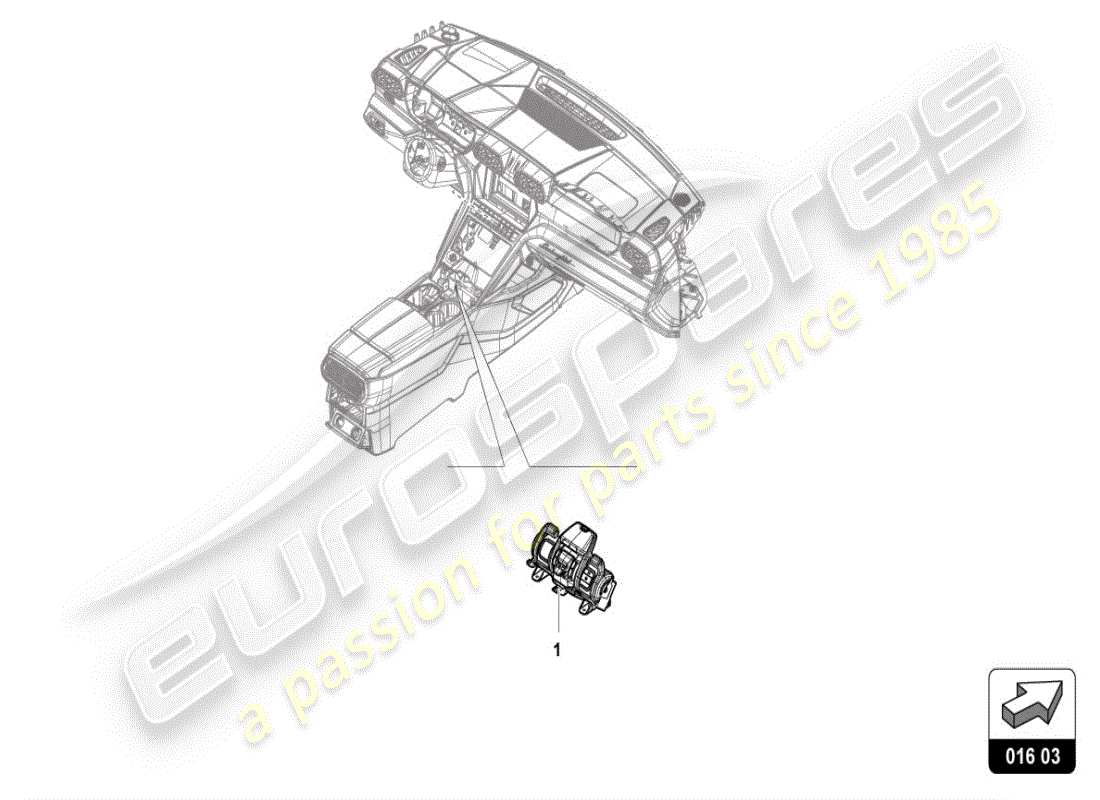 a part diagram from the Lamborghini Urus (Accessories) parts catalogue