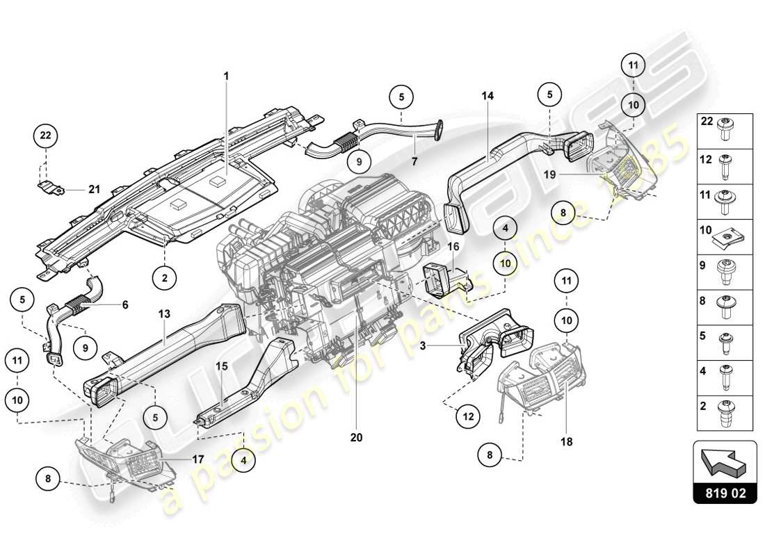 part diagram containing part number n91176801