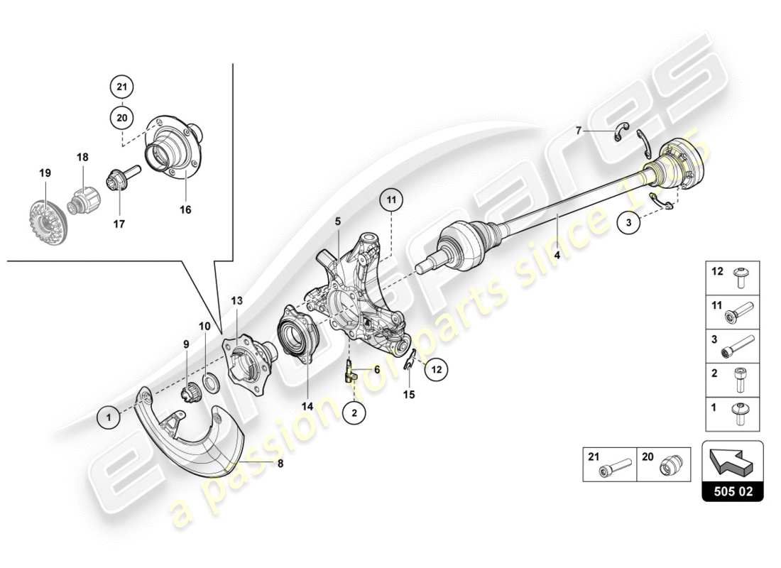 part diagram containing part number 470501204f